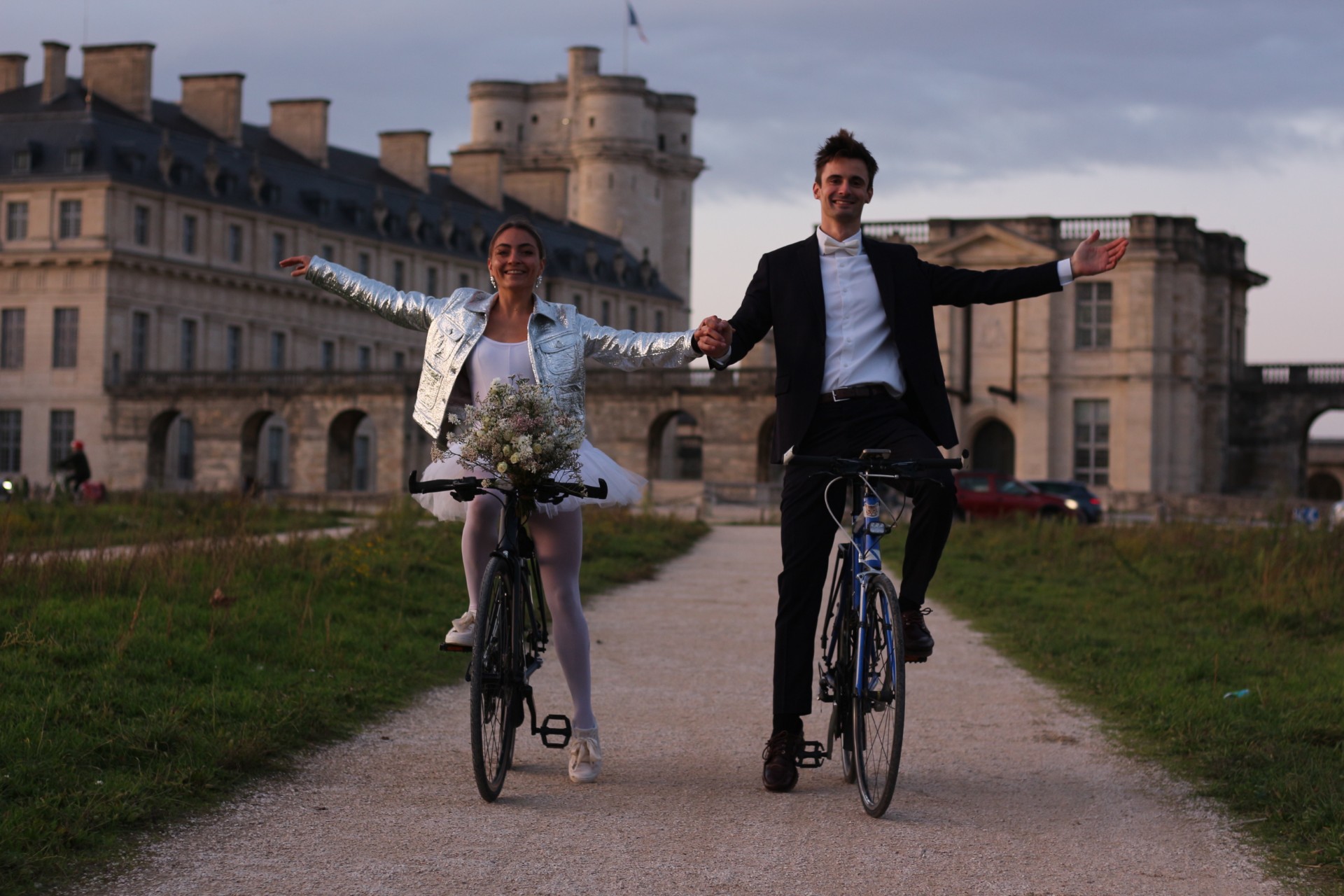 Paul et Lisa à vélo